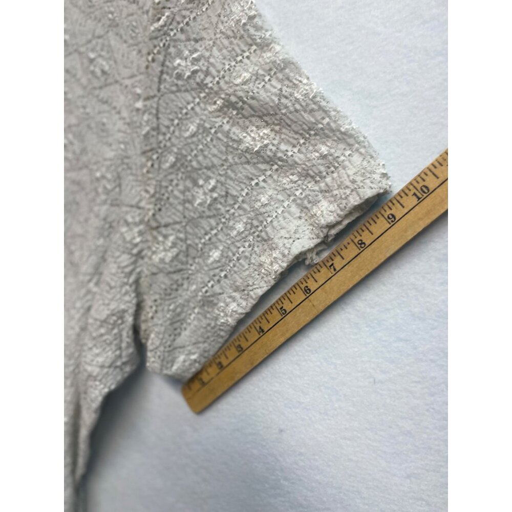 Maggie Barnes Plus Size 5X Top Blouse Short Sleeve Sparkly Pullover - Picture 9 of 9